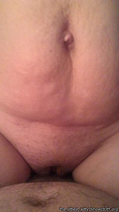 Sexy belly and pussy riding a cock