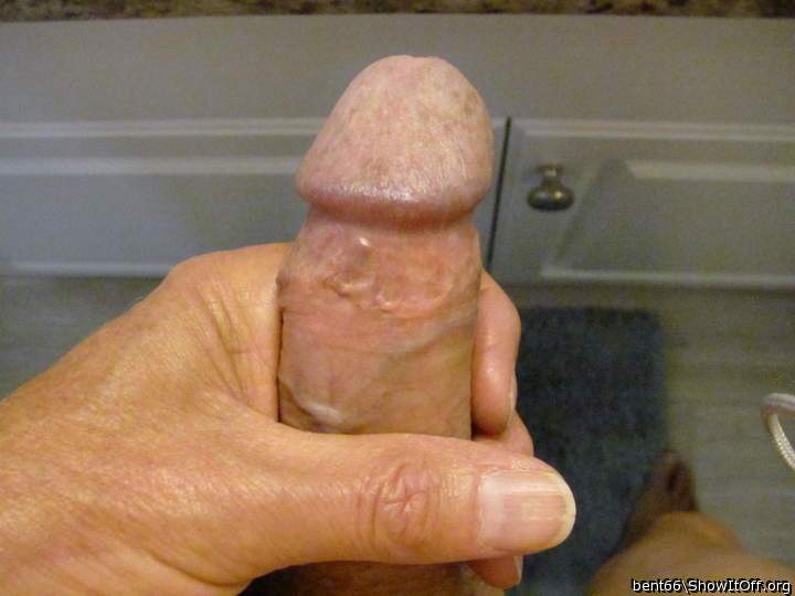 Dick in hand!