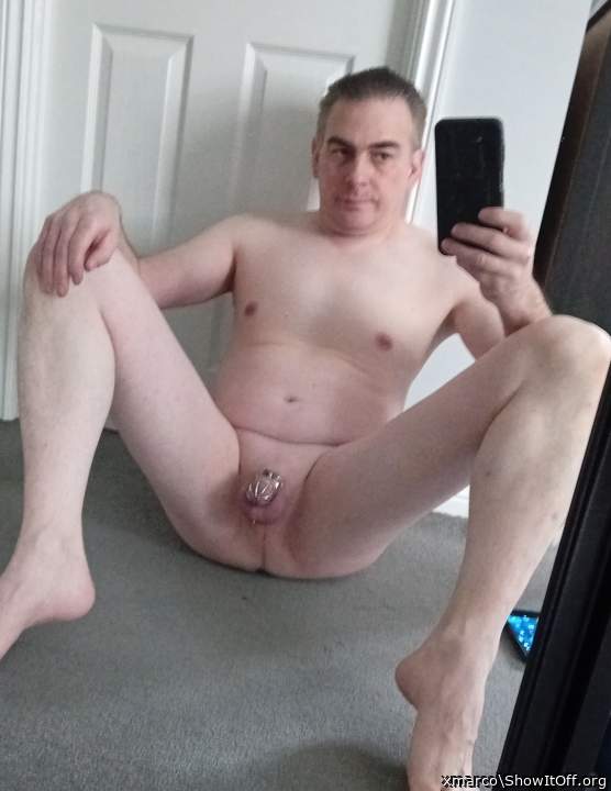 Tiny caged cock