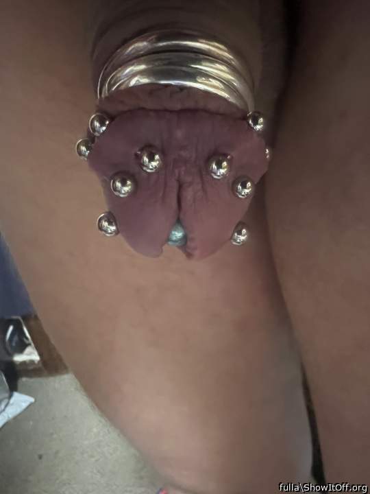 Pierced and split glans