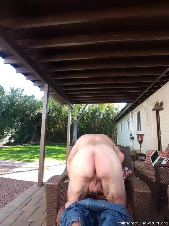 my huge low hanging nuts