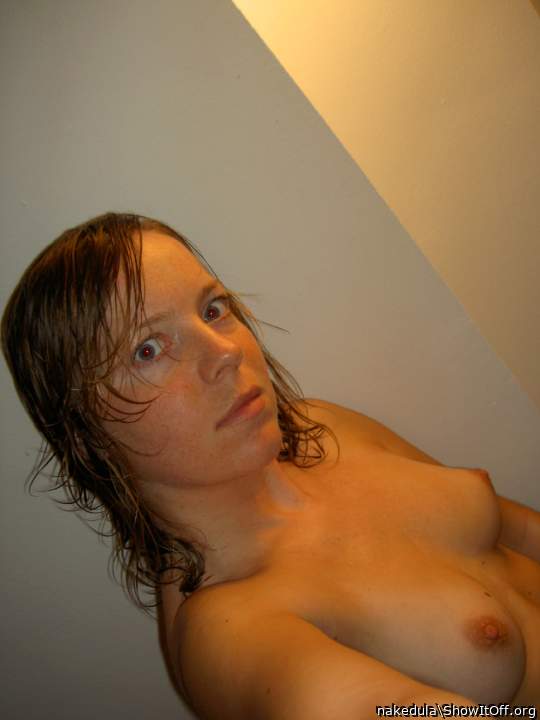 Very pretty woman.  Beautiful tits.    