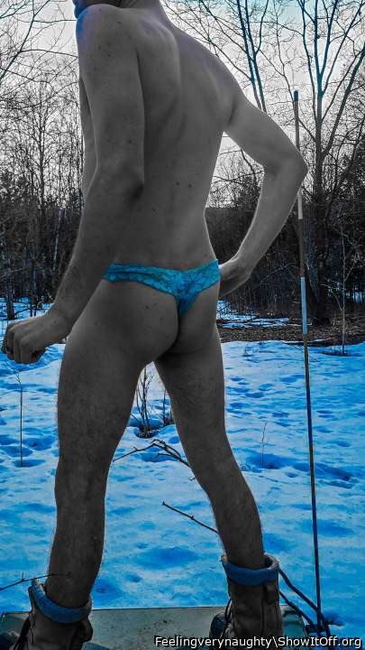 Your ass looks good in that thong 