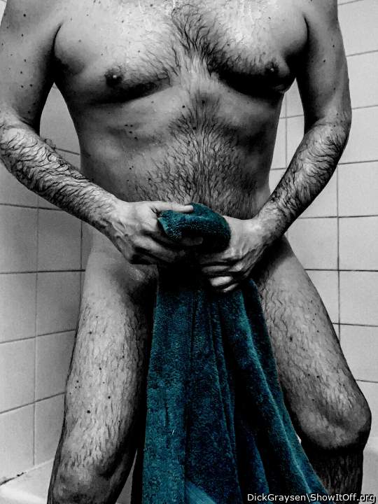 Blue towel