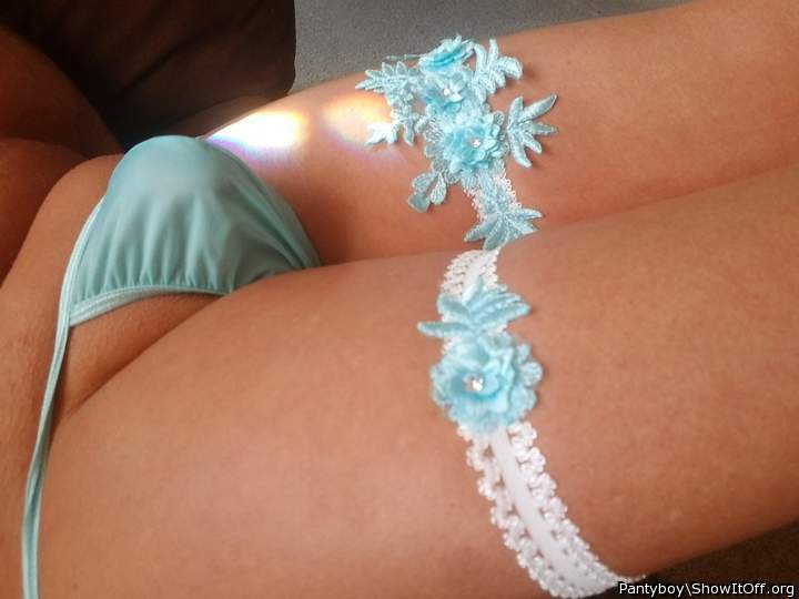 Sexy turquoise  panties😛