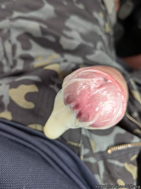 Cum filled condom