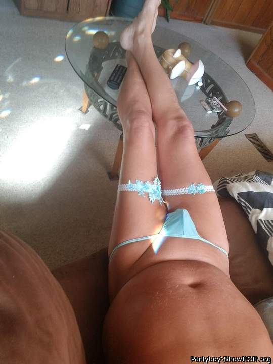 Sexy turquoise  panties😛