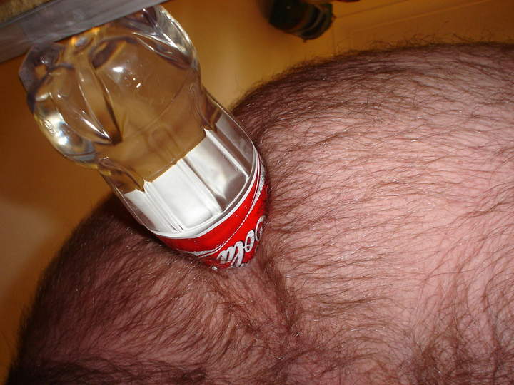 Let�s try to put wide end in my ass until we feel our asses 
