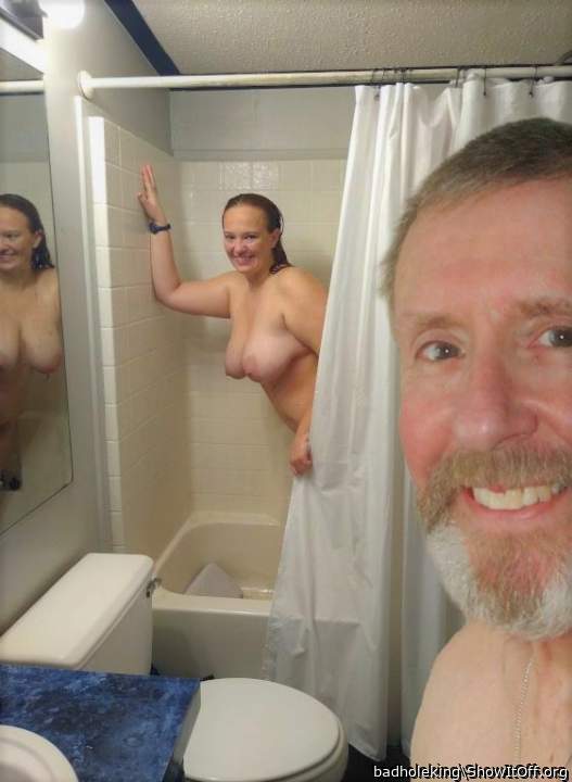 Shower time .
