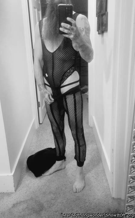 Man in lingerie
