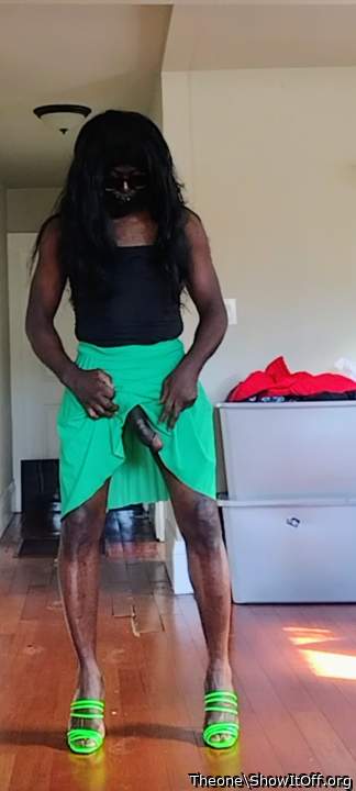 Didn't know my dick popped out of my dress