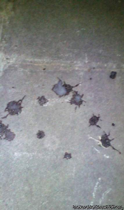 Sperm on the ground