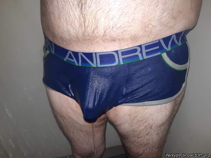 Swimming in my boxers briefs