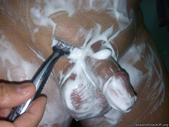 A smooth shaved cock n ass has got to be one of the sexist t