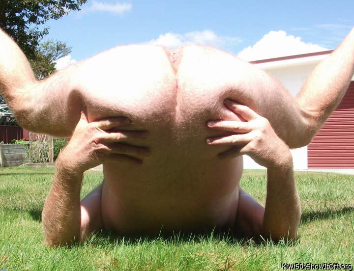 Ass in sun.