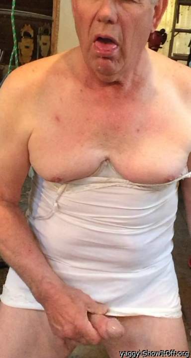 Enjoying my cock