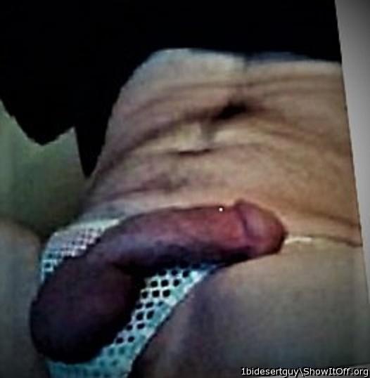 my hard cock. In panties of course