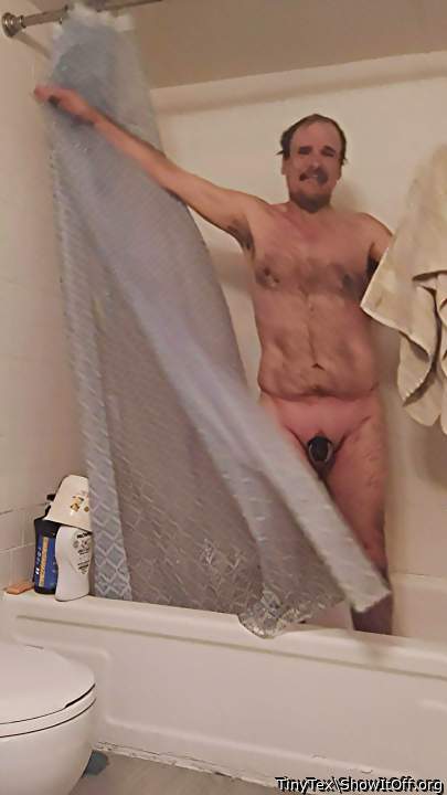 Showered and caged