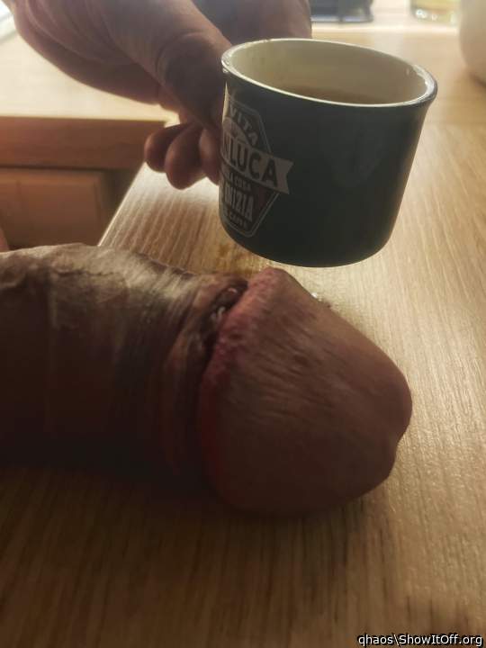 Un bel caff� corretto con crema ....