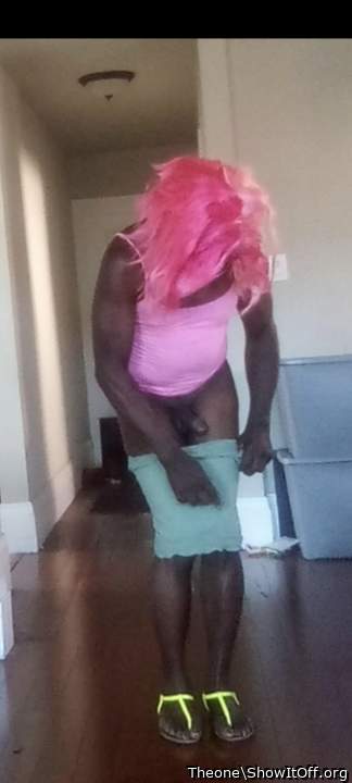 He said strip you pink hair faggot and I did like a good lil bitch