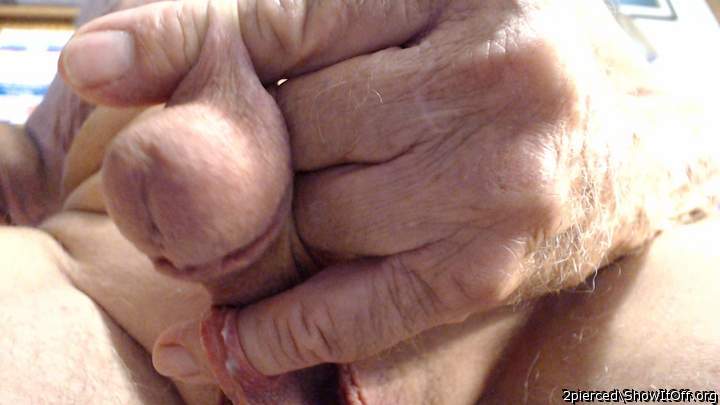 Fingers thru two piercings