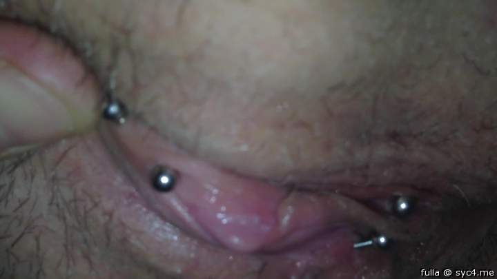 Pierced pussy