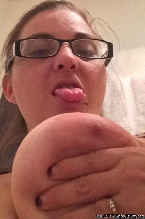 Mmmmm awesome close up I�d love to lick your beautiful tit a