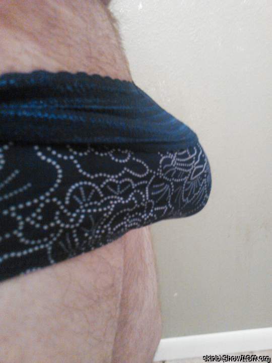 Thanks. I always have a nice bulge when wearing panties