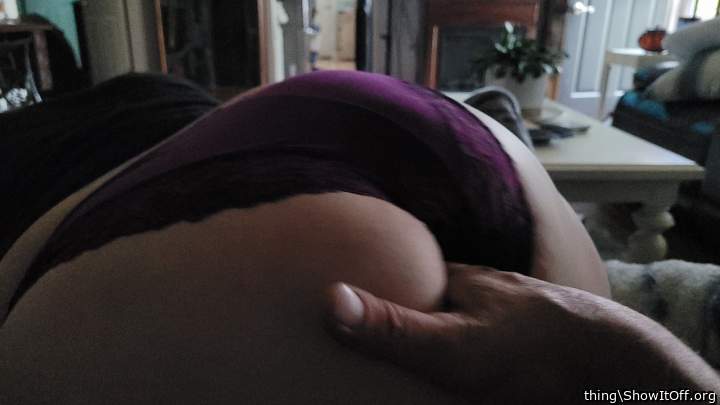 Fingering wife ass and pussy
