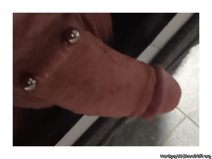 Great picture of a beautiful cock.  The piercing is differen