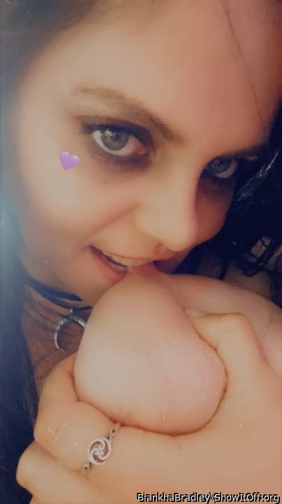 Your turn to nibble on my boobs