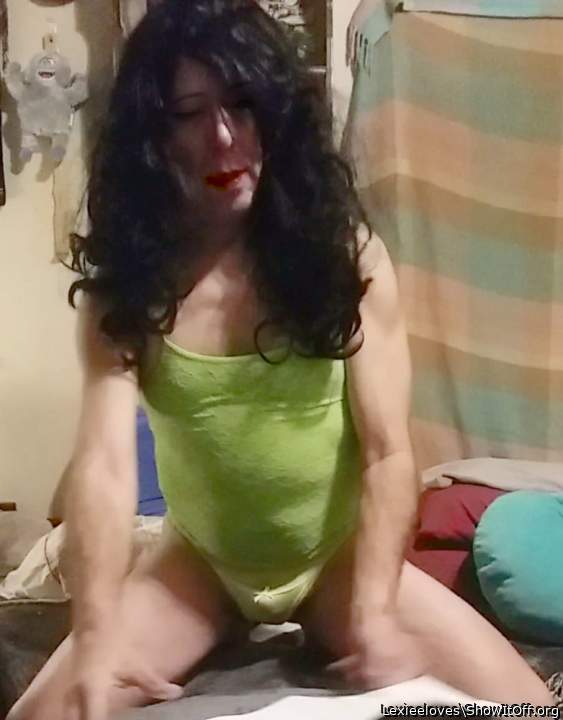Green panties