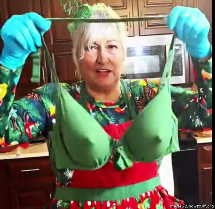 Like my green bra?