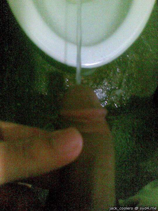 Pissing.