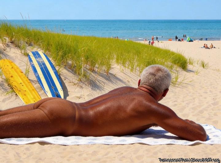 At the beach.